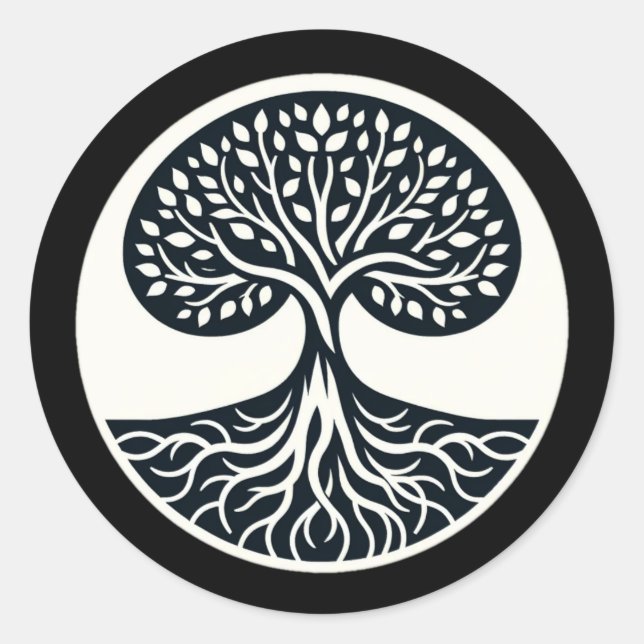Sticker für die Vernetzung der Natur - Baum des Le (Vorderseite)