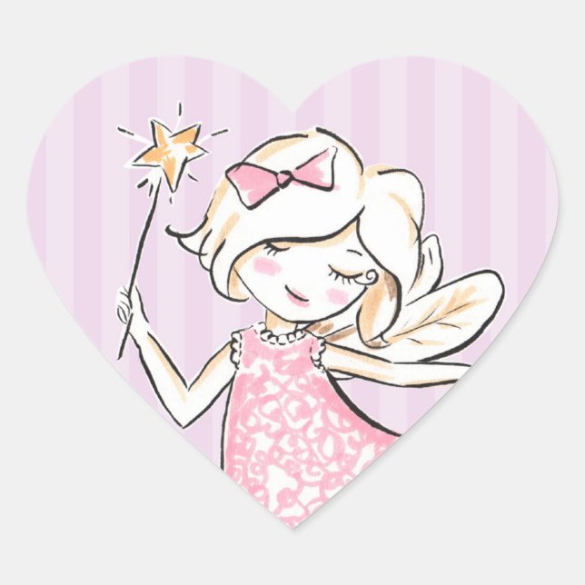 Sticker für die verzauberte Fairy Princess Geburts (Vorderseite)