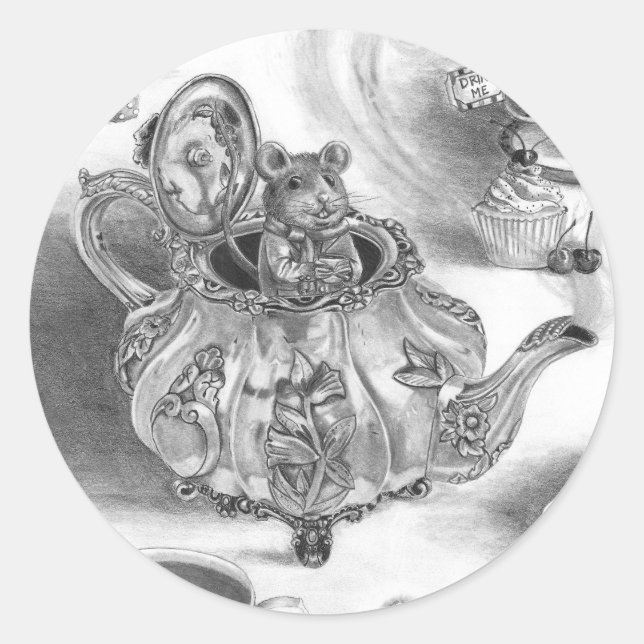 Sticker für Dormmousse-Alice im Wunderland (Vorderseite)