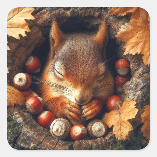 Sticker für Eichhörnchen (Vorderseite)