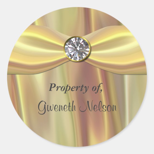 Sticker für elegantes Buchzeichen (Vorderseite)