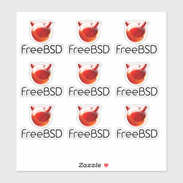 Sticker für FreeBSD-Projekte (Blatt)