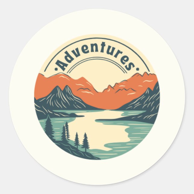 Sticker für Furchtlose Abenteuer (Vorderseite)