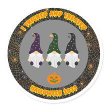 Sticker für gestrittene und behandelte Halloween-Z
