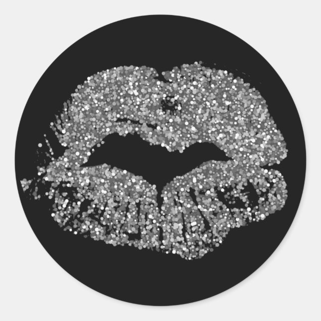 Sticker für Glitzer-Lippen (Vorderseite)
