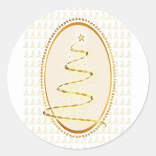 Sticker für Golden Christmas Tree