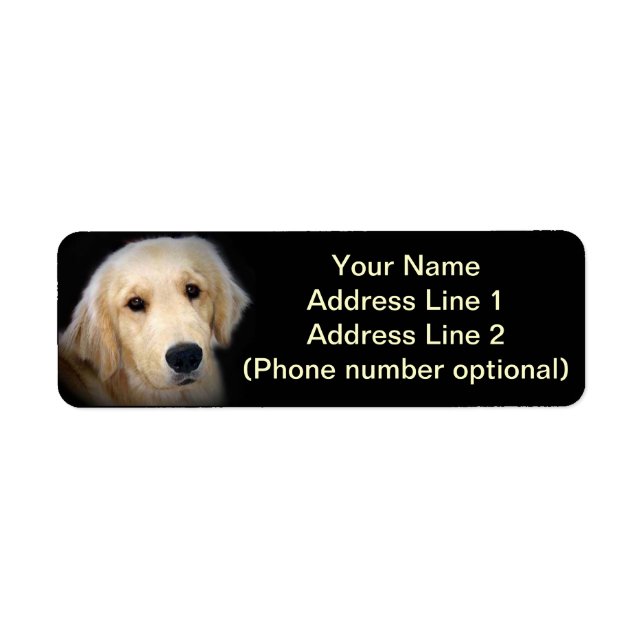 Sticker für goldene Adresse (Vorne)
