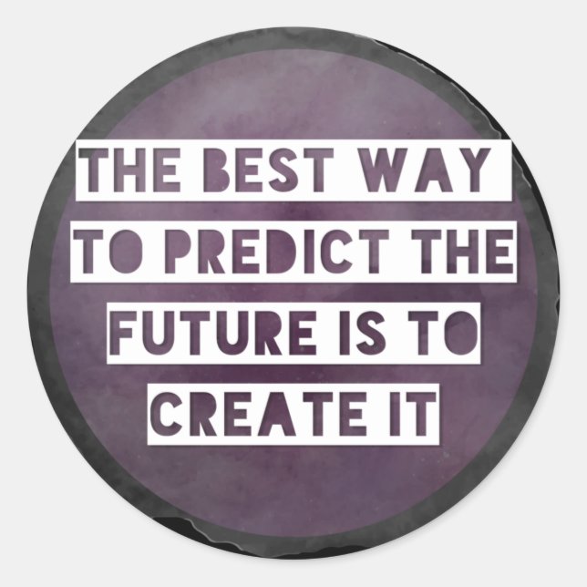 Sticker für Inspirationen kreieren die Zukunft (Vorderseite)