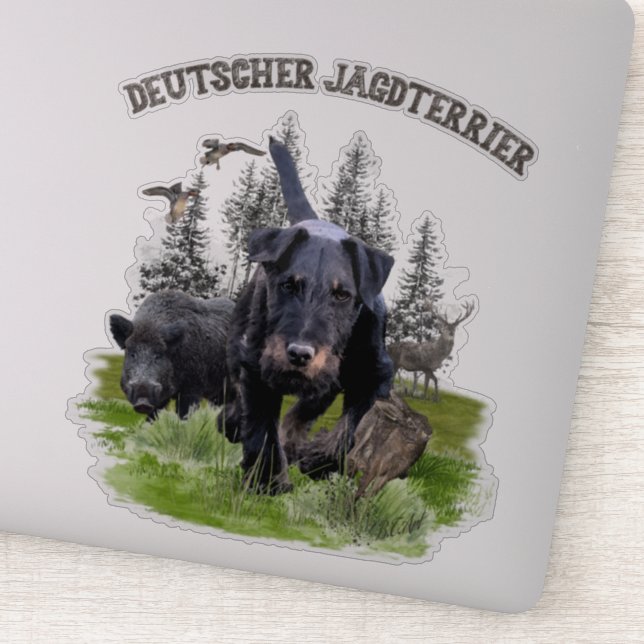 Sticker für Jagdterrier (Detail)