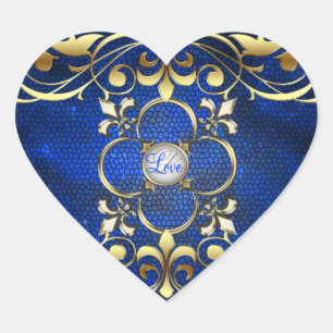 Sticker für Kaiserblauer Liebe aus Hartglas
