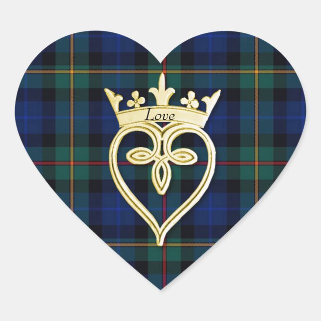 Sticker für Karierte Heart-Hochzeitsticker für ele (Vorderseite)