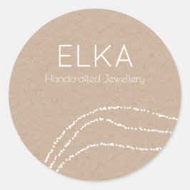 Sticker für Kraft Look Designer weiß