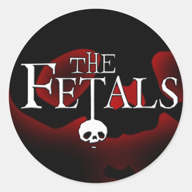 Sticker für leuchtende Skull-Logos (Vorderseite)