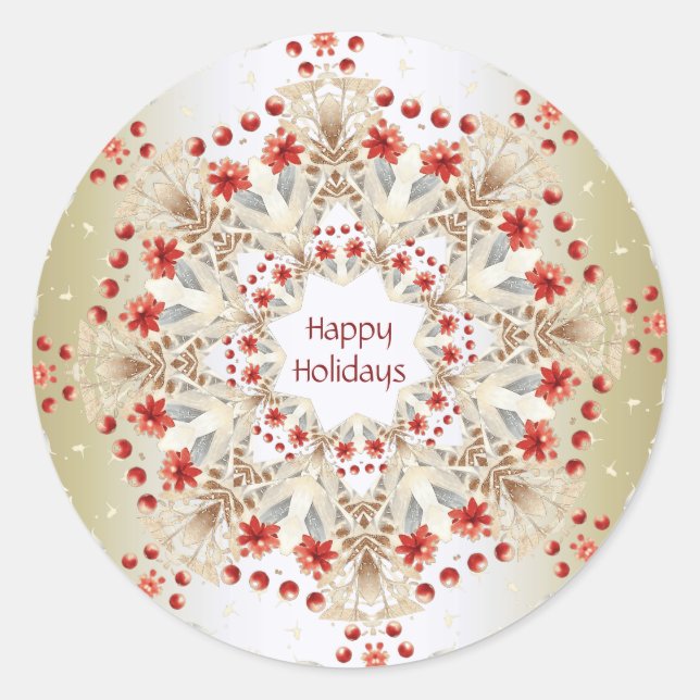 Sticker für moderne Blume (Vorderseite)