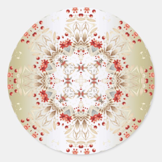 Sticker für moderne Blume (Vorderseite)