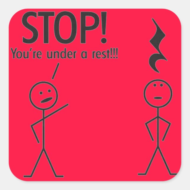 Sticker für Musiker (Vorderseite)