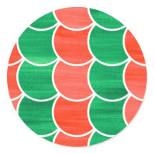 Sticker für rote und grüne Weihnachtsklammern