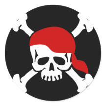 Sticker für Schädel und Knochen