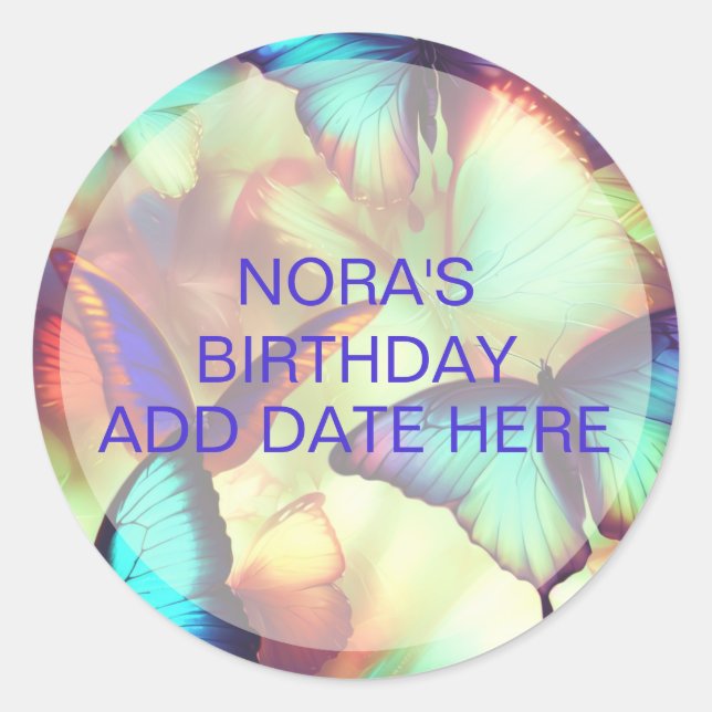 Sticker für Schmetterlinge (Vorderseite)