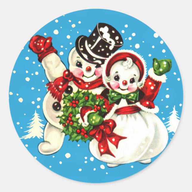 Sticker für Schnee und Frauen in den 40er Jahren V (Vorderseite)