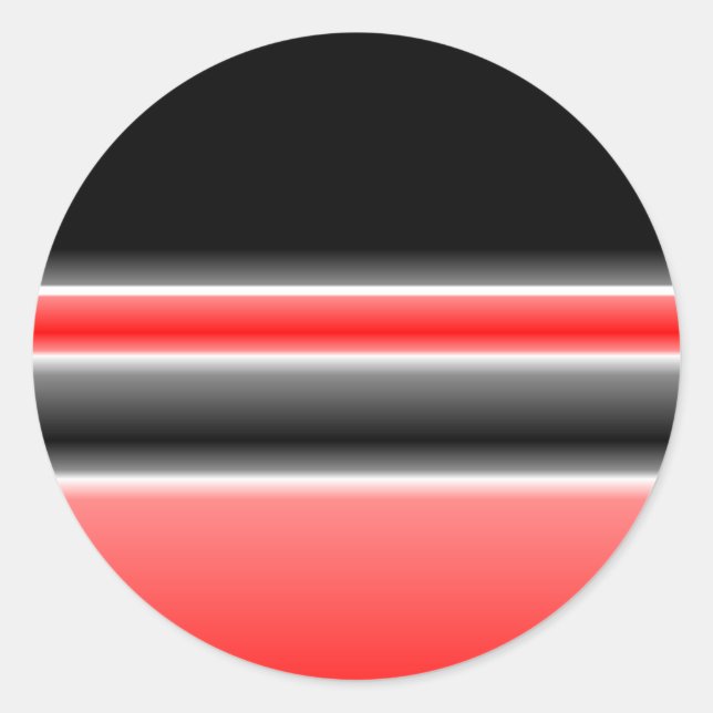 Sticker für Schwarz/Rot und Weiß (Vorderseite)