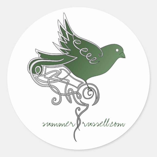 Sticker für Smaragdvogel (Vorderseite)