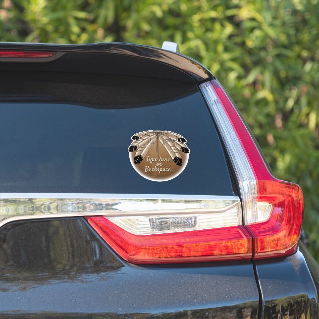 Sticker für Stammkunst personalisieren Erste UN-De (Auto Seite)