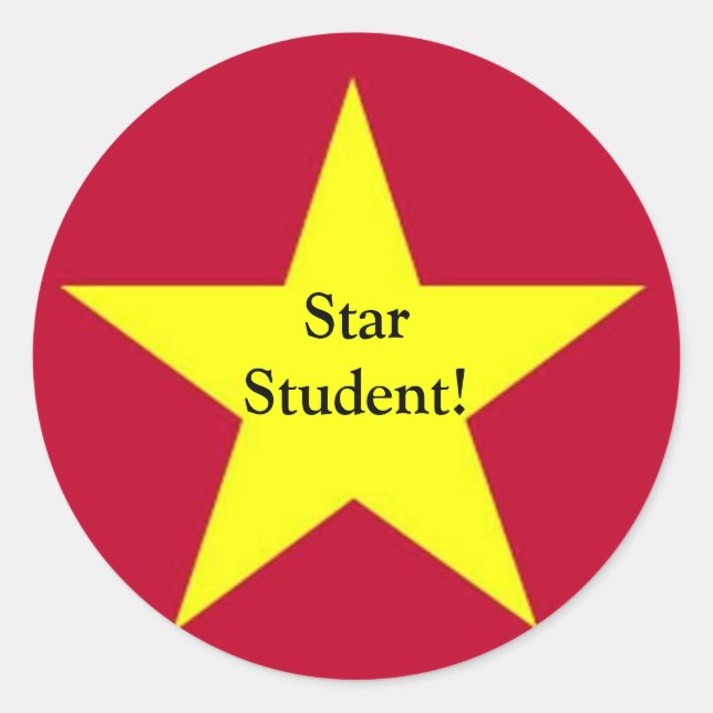 Sticker für Star Student (Vorderseite)