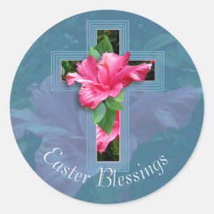 Sticker für tropischen Hibiskus aus dem Ostersegne