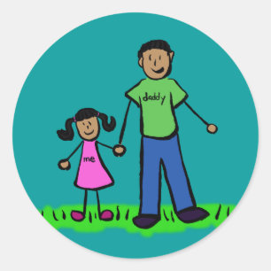 Sticker für Vater und Tochter
