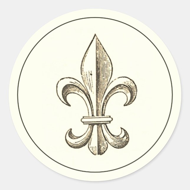 Sticker für Vintage Lilie (Vorderseite)