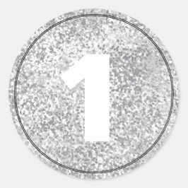 Sticker für Vorlagen für Glitzer- Silver Imitats