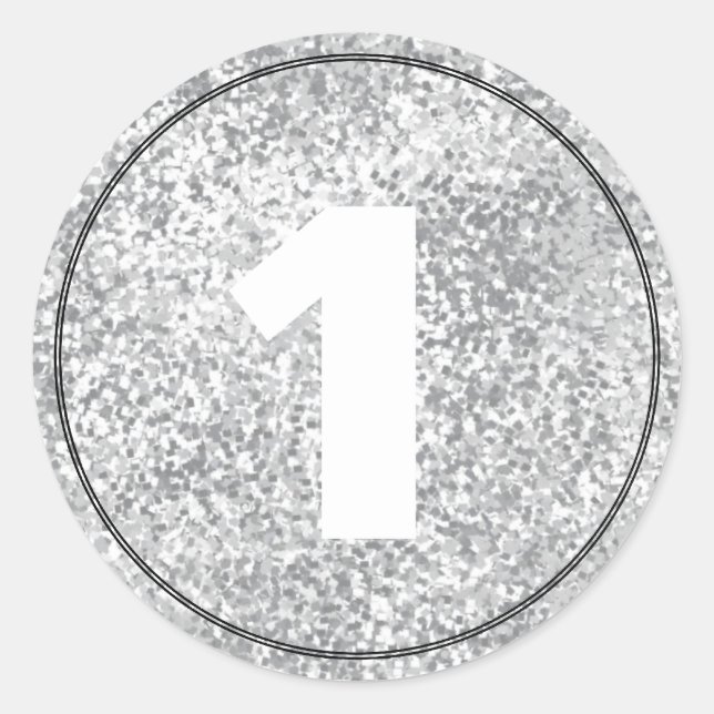 Sticker für Vorlagen für Glitzer- Silver Imitats (Vorderseite)