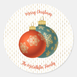 Sticker für Weihnachtsornamente