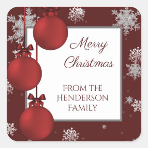 Sticker für Weihnachtsschmuck