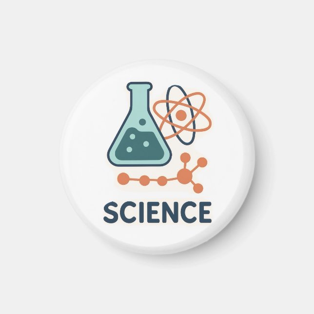 Sticker für wissenschaftliche Fachgebiete - Flasch Magnet (Vorne)