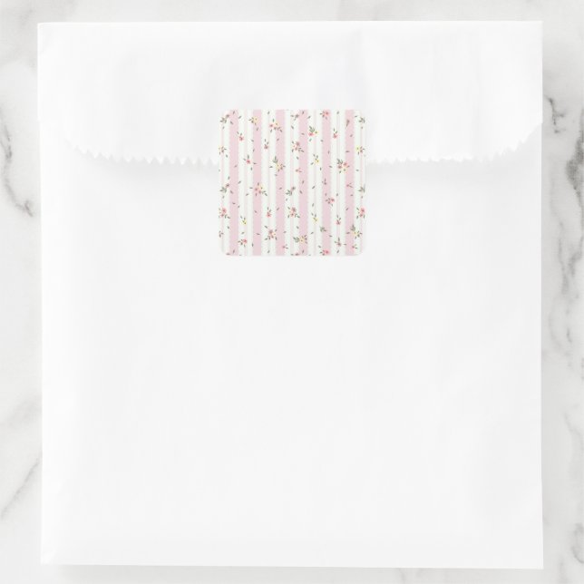 Sticker für zartes Blumenmuster (Tasche)