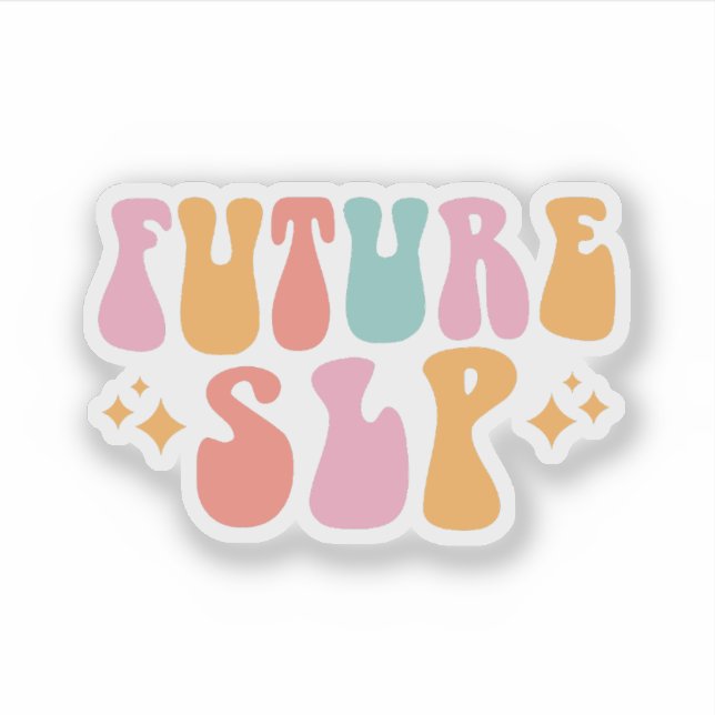 Sticker Future SLP Speech Language Pathologist in Training (Devant)