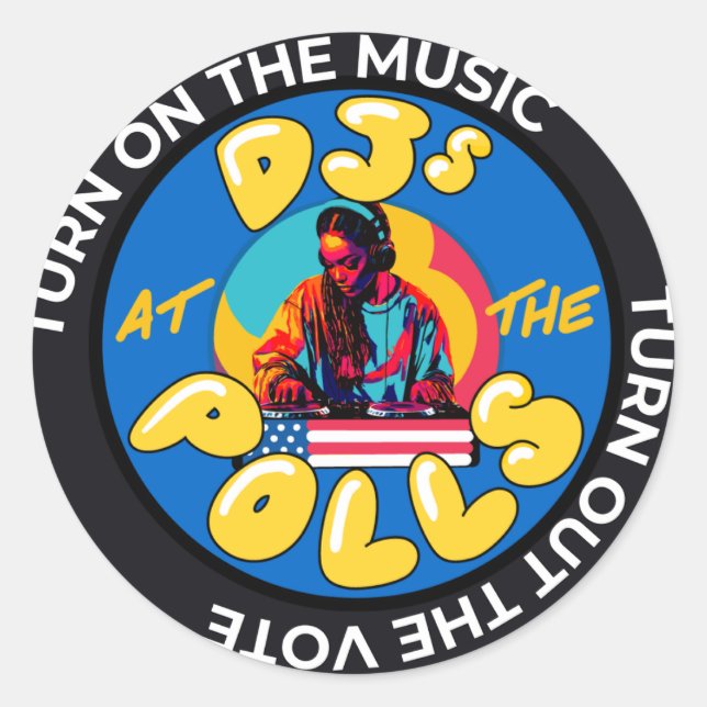 Sticker Gal DJ (Devant)