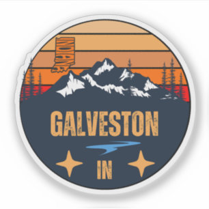 Sticker Galveston, Indiana