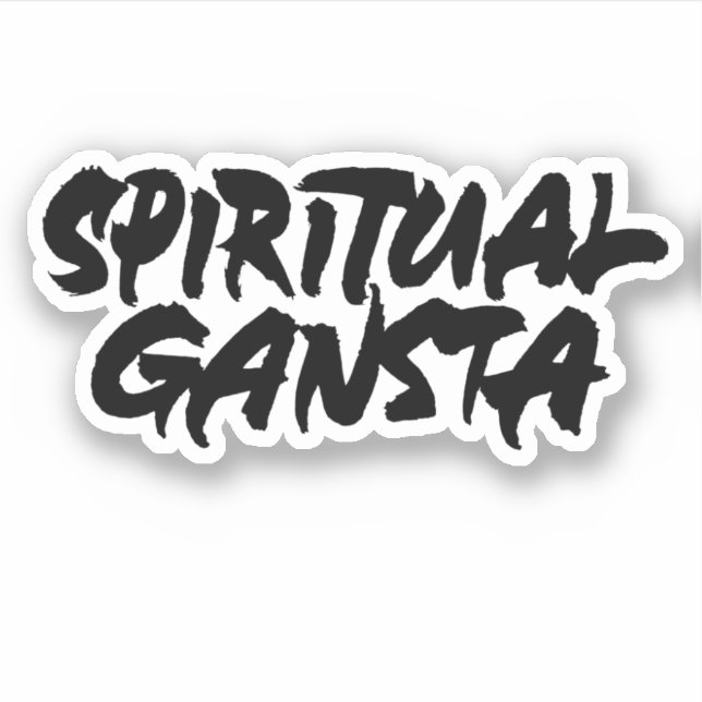 Sticker Gansta spirituel (Devant)