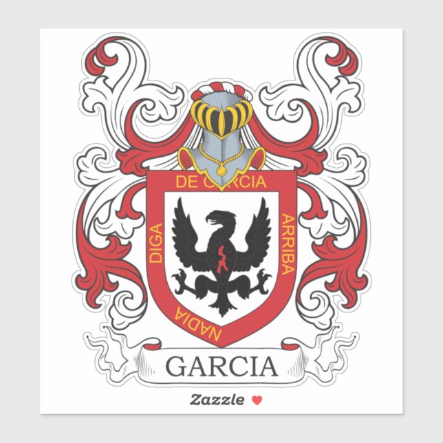 Sticker Garcia Family Crest (Feuille)