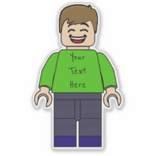 Sticker Garçon fait sur commande Minifig