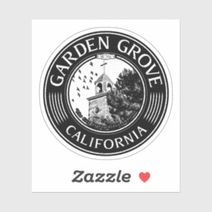 STICKER GARDEN GROVE CALIFORNIA - VILLE DE GARDEN GROVE CA