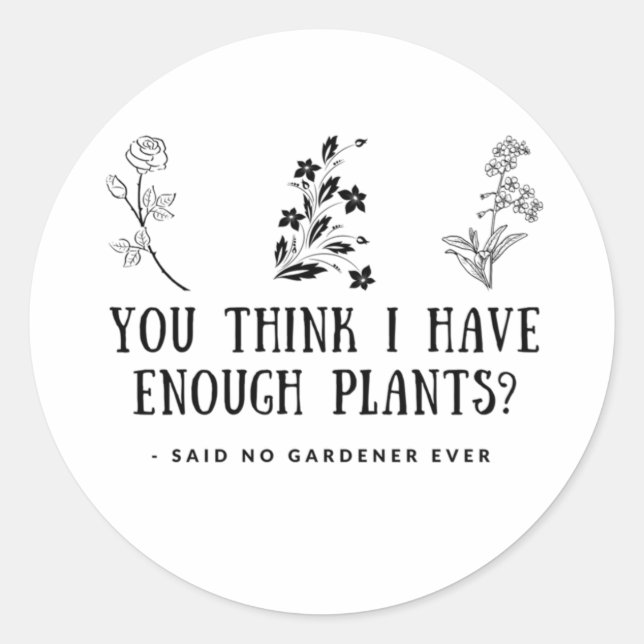 Sticker Gardener, Jardinage, Amant Plante (Devant)