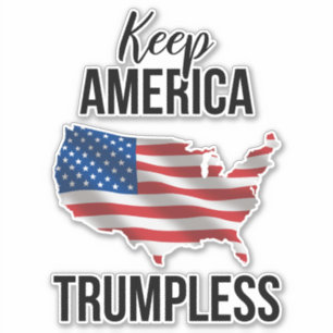 Sticker Garder l'Amérique sans Trump IV