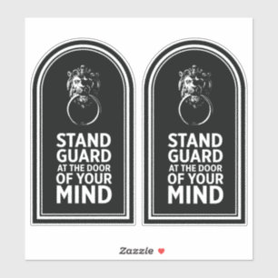 Sticker Gardez La Porte De Votre Esprit - Citation