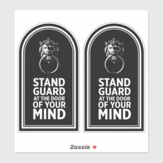 Sticker Gardez La Porte De Votre Esprit - Citation