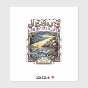Sticker Gardien du phare Jésus Gardien du phare Jésus Ch