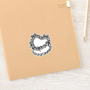 Sticker Gâteau Mariage rétro